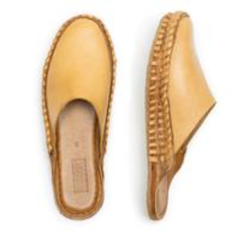 Mohinders Solid Slide in Natural Leather